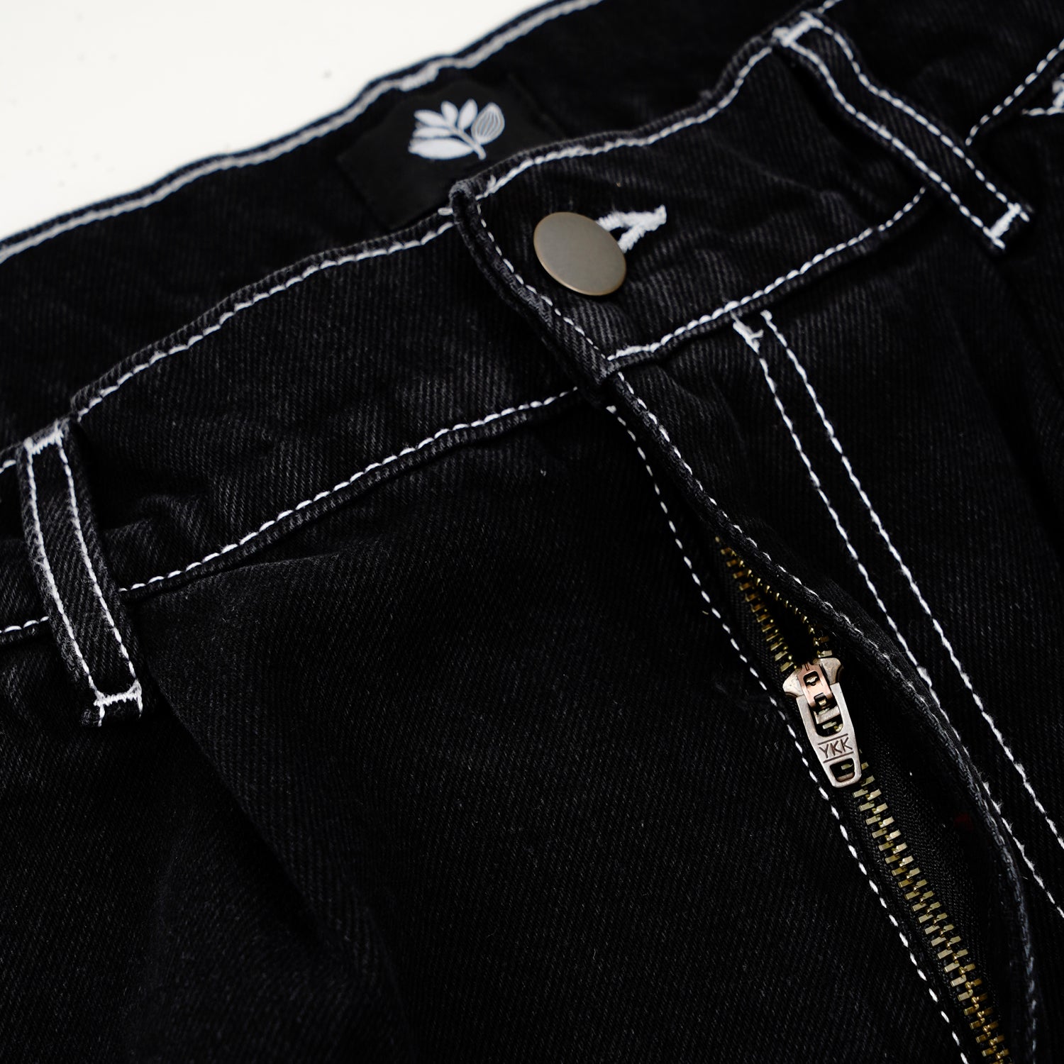 MAGENTA // OG DENIM LONG SHORTS // BLACK