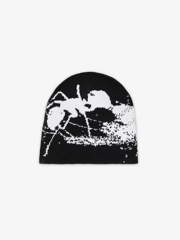 SCRT // ANT REVERSIBLE BEANIE // GREY BLACK