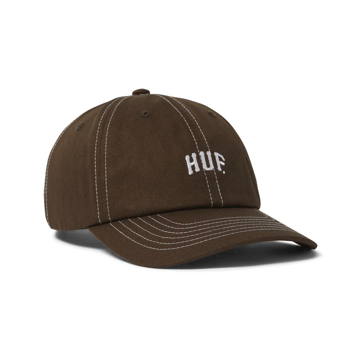 HUF // ARCH LOGO 6-PANEL CURVED VISOR HAT // BISON