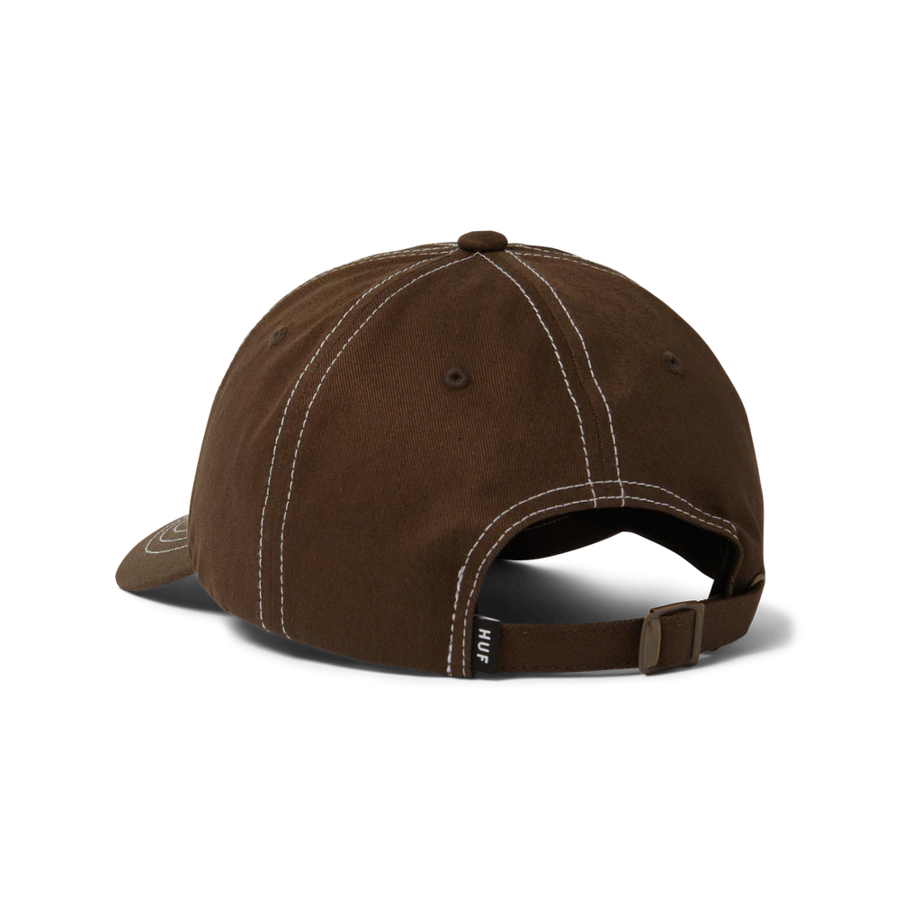 HUF // ARCH LOGO 6-PANEL CURVED VISOR HAT // BISON