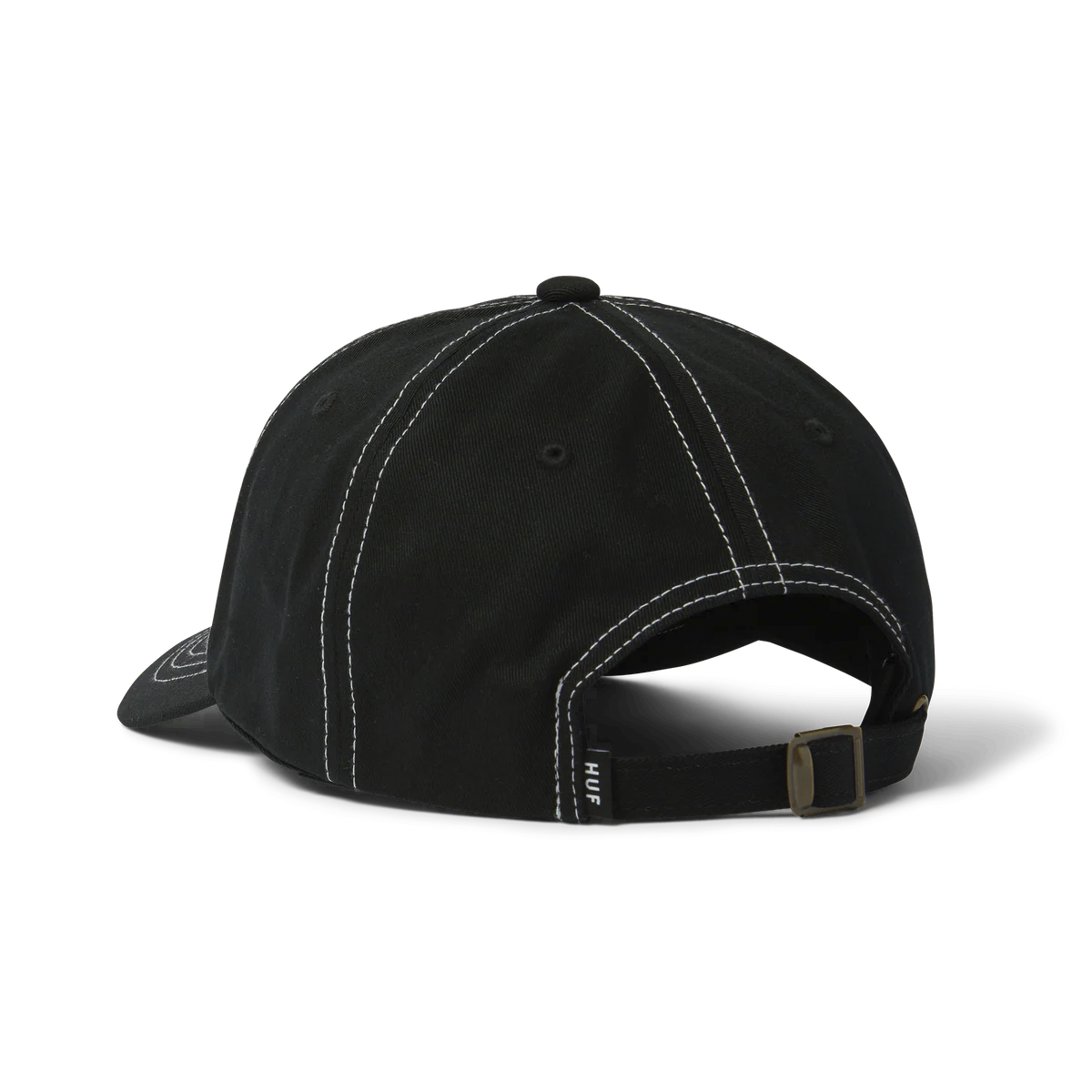 HUF // ARCH LOGO 6-PANEL CURVED VISOR HAT // BLACK