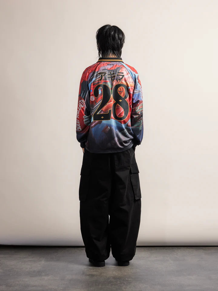 SCRT // NEO TOKYO FOOTBALL JERSEY // CRIMSON