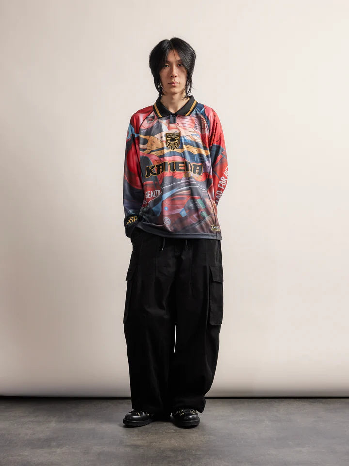 SCRT // NEO TOKYO FOOTBALL JERSEY // CRIMSON