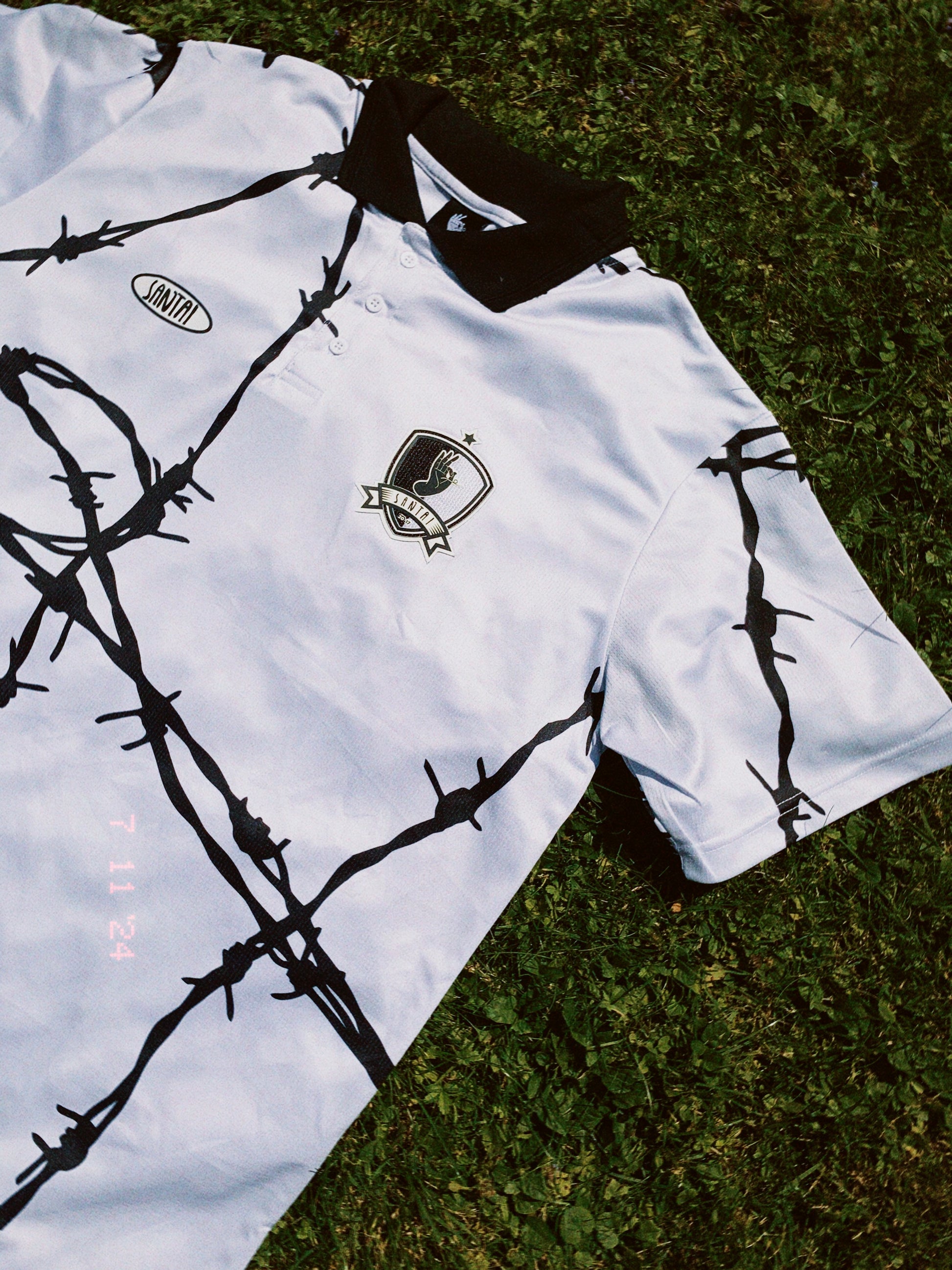 SANTAI // JERSEY 24 // WHITE BLACK