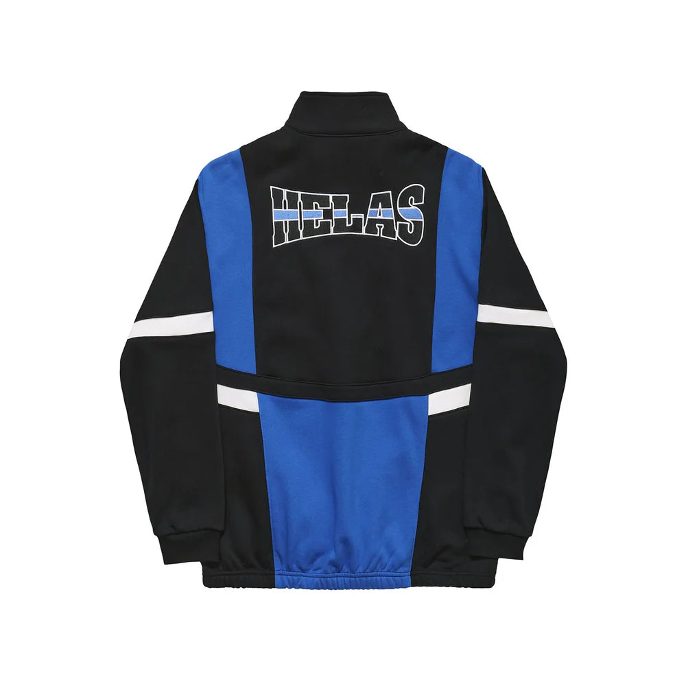 HELAS HOOD QUARTER ZIP BLUE BLACK