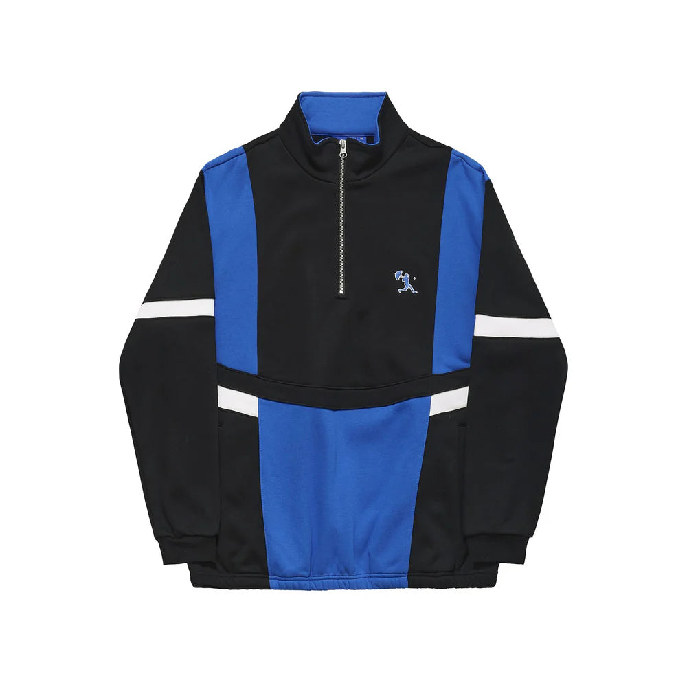 HELAS HOOD QUARTER ZIP BLUE BLACK