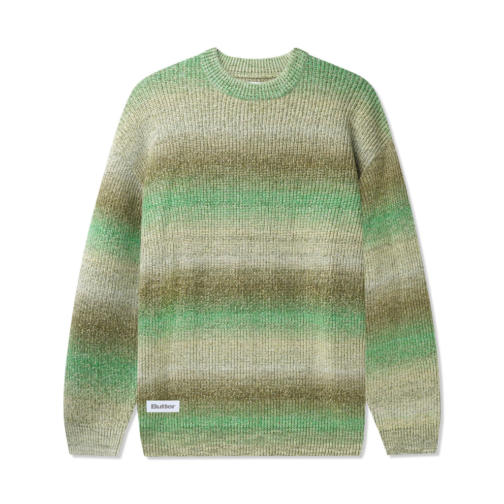 BUTTERGOODS // BEAMS KNIT SWEATER // PESTO