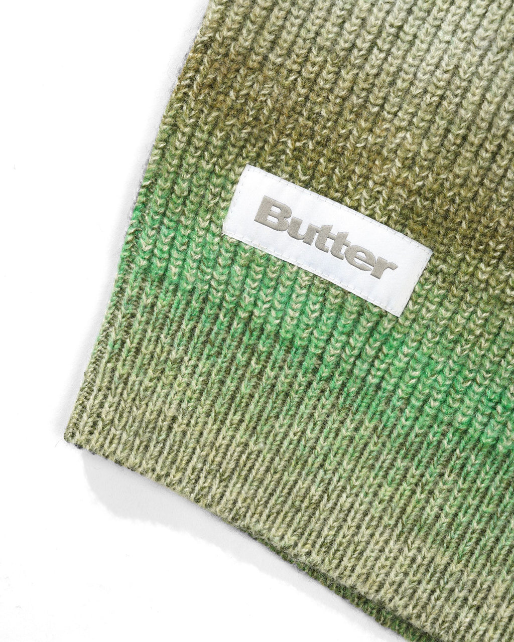 BUTTERGOODS // BEAMS KNIT SWEATER // PESTO