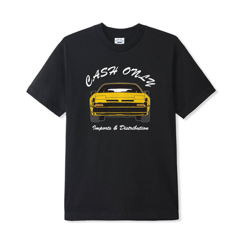 CASH ONLY // CAR TEE // BLACK