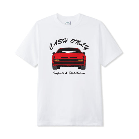 CASH ONLY // CAR TEE // WHITE