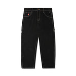 CASH ONLY // CARPENTER BAGGY DENIM JEANS // FLAT BLACK