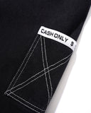 CASH ONLY // CARPENTER BAGGY DENIM JEANS // FLAT BLACK