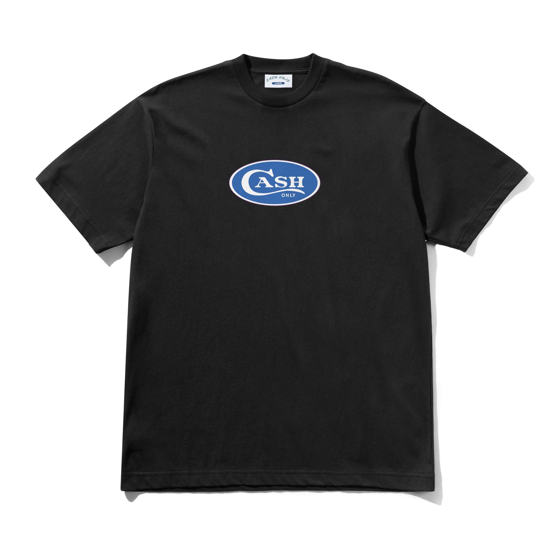 CASH ONLY // T-SHIRT // EMBLEM TEE // BLACK