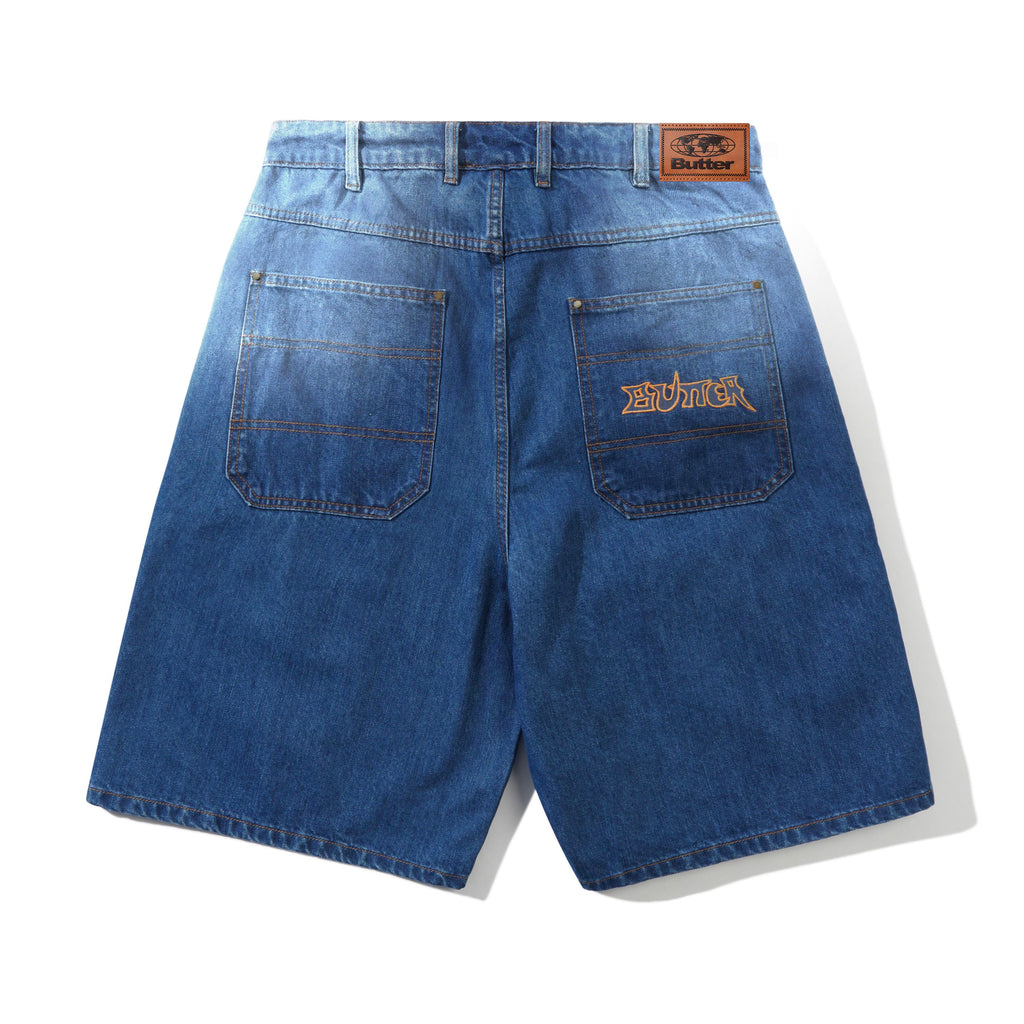 BUTTERGOODS // SHORT // ENCOUNTER DENIM SHORTS // WASHED SLUB BLUE