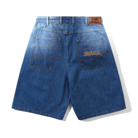 BUTTERGOODS // SHORT // ENCOUNTER DENIM SHORTS // WASHED SLUB BLUE