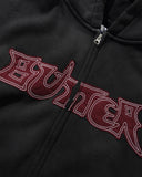BUTTERGOODS // ZIP HOOD // ECOUNTER ZIP THRU HOOD // WASHED BLACK