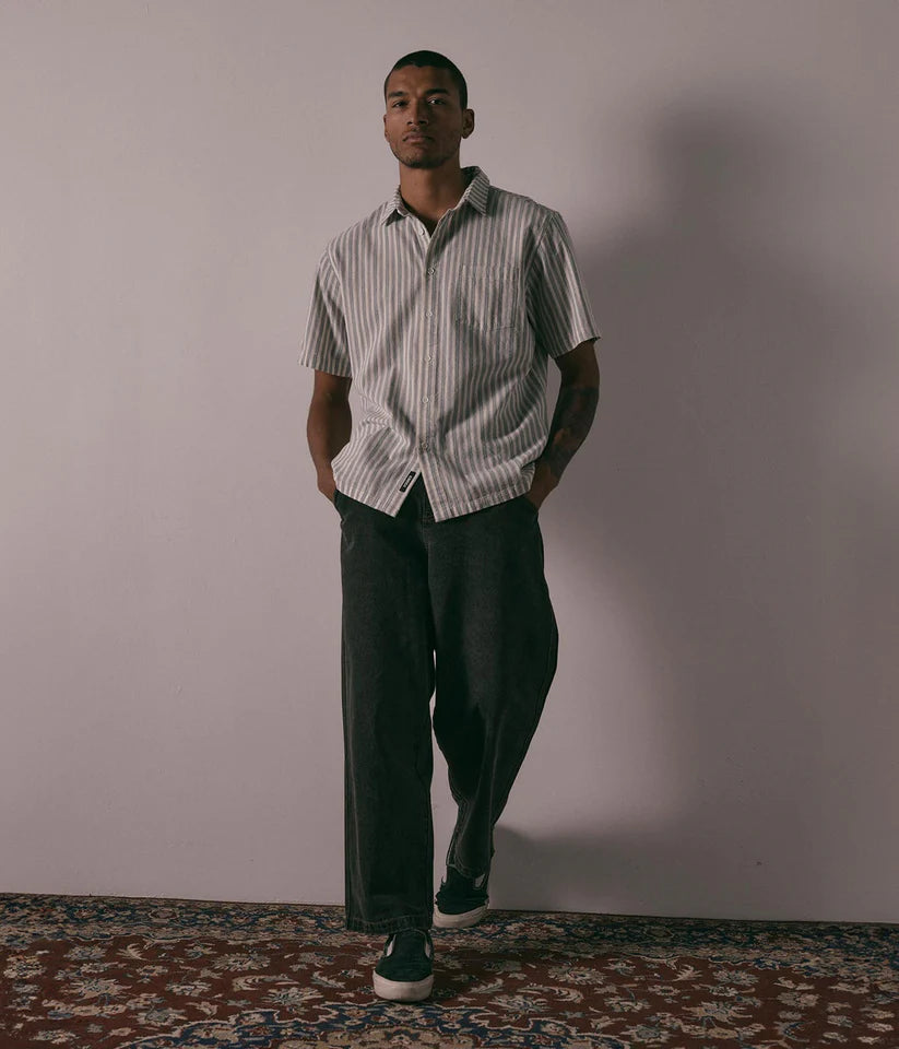 FORMER // SS SHIRT //  REYNOLDS STRIPE BONE