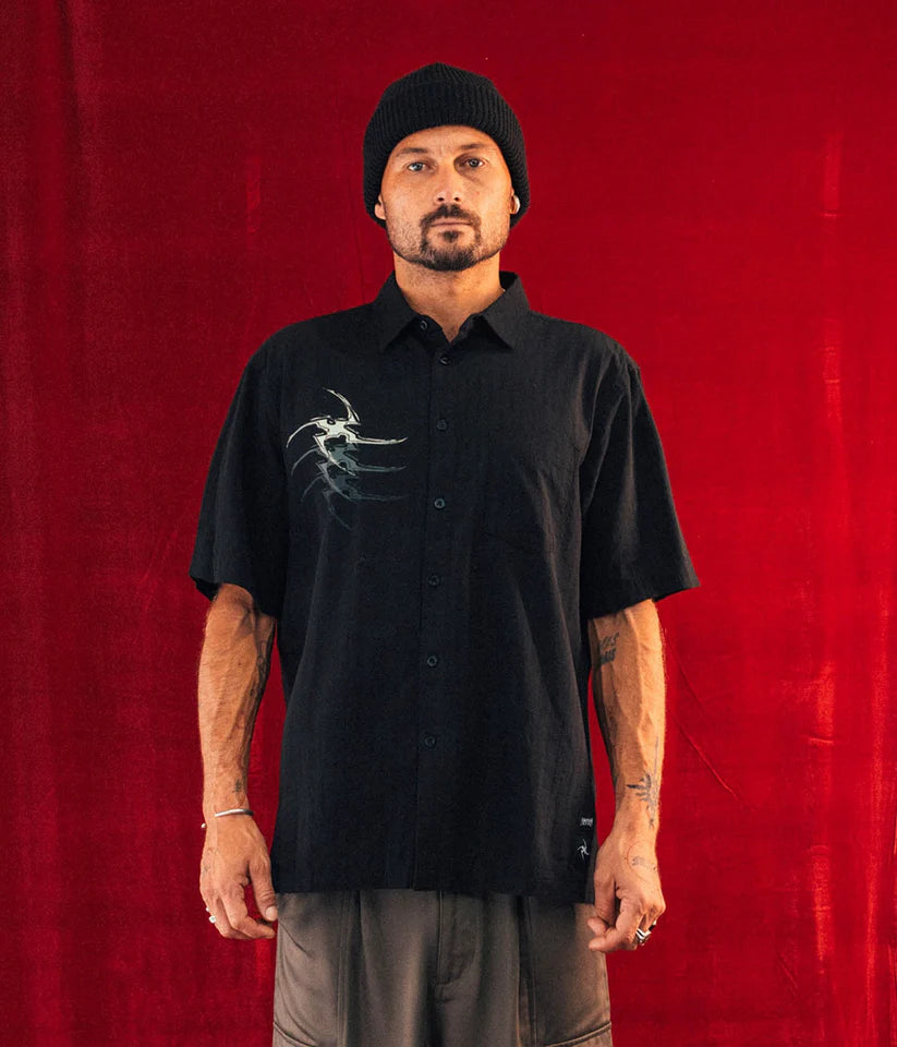FORMER // COMBAT STAR SS SHIRT // BLACK