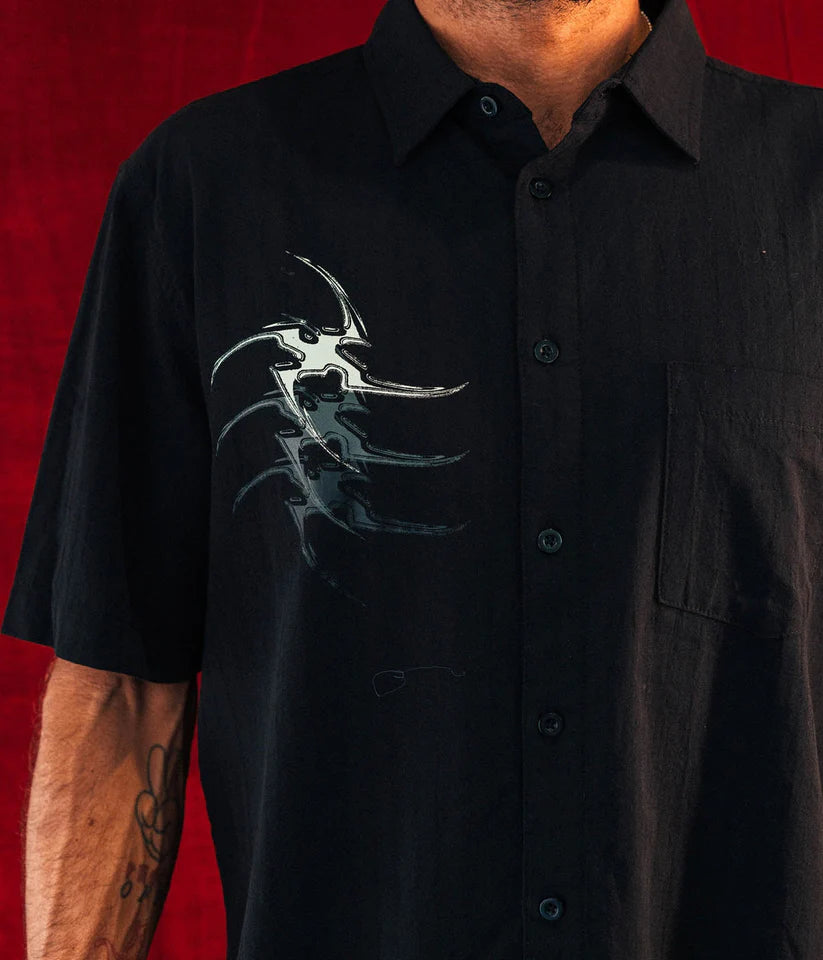 FORMER // COMBAT STAR SS SHIRT // BLACK