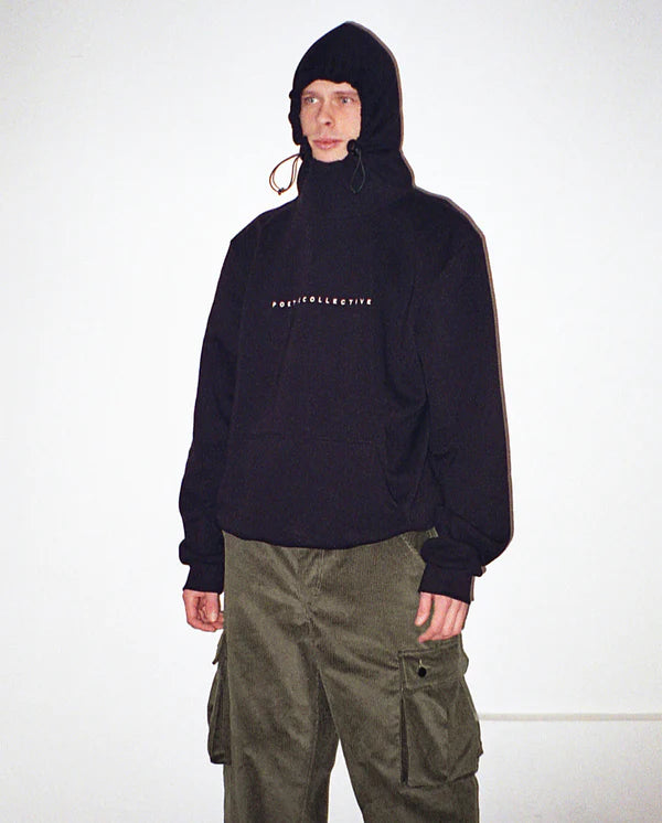 POETIC COLLECTIVW // NINJA HOODIE // BLACK
