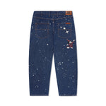 BUTTERGOODS X FANTASIA // FANTASIA BAGGY DENIM JEANS // DARK INDIGO BLEACH SPLATTER