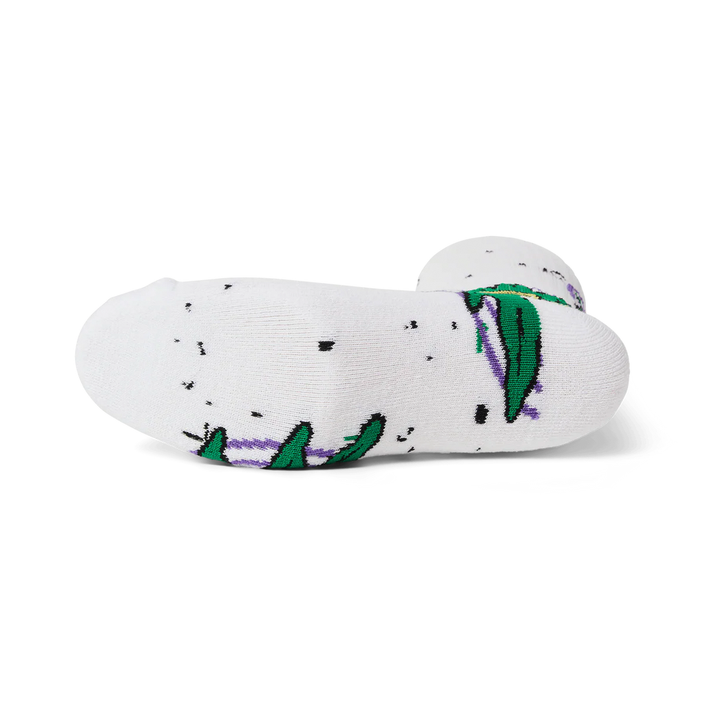 HUF // GREEN BUDDY HYPNOSIS SOCK // WHITE
