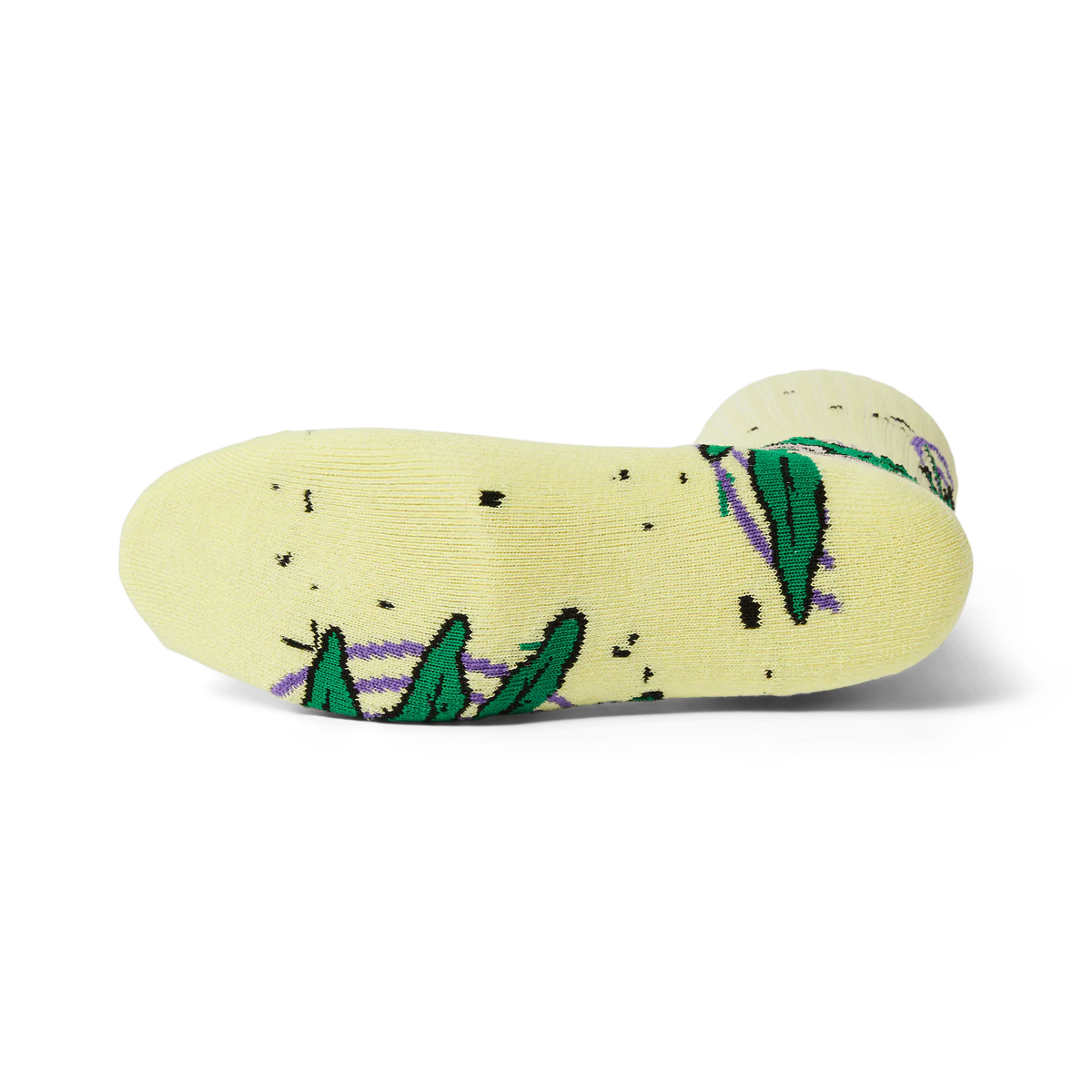 HUF // GREEN BUDDY HYPNOSIS SOCK // YELLOW
