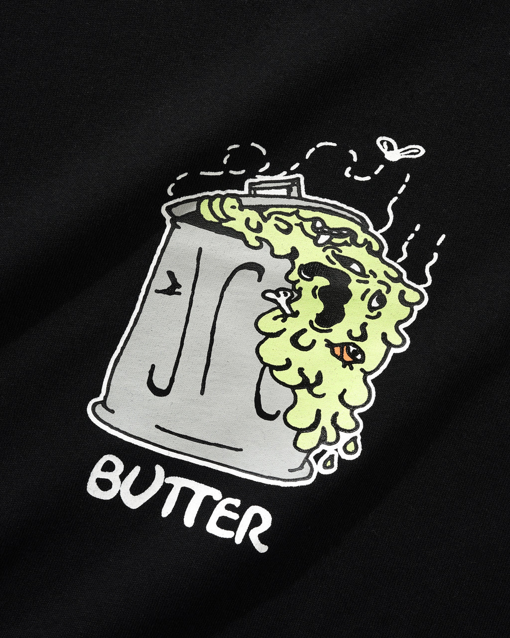 BUTTERGOODS // HOODIE // GARBAGE // BLACK