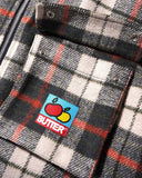 BUTTERGOODS // GROOVE PLAID OVERSHIRT // NATURAL MIDNIGHT RED