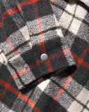 BUTTERGOODS // GROOVE PLAID OVERSHIRT // NATURAL MIDNIGHT RED