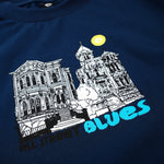 MAGENTA // HILL STREET BLUES TEE // BLUE