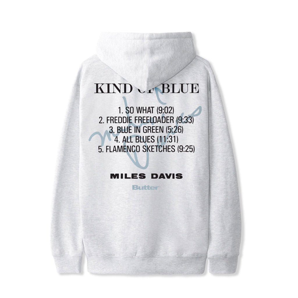 BUTTERGOODS X MILES DAVIS // KIND OF BLUE HOOD // ASH is