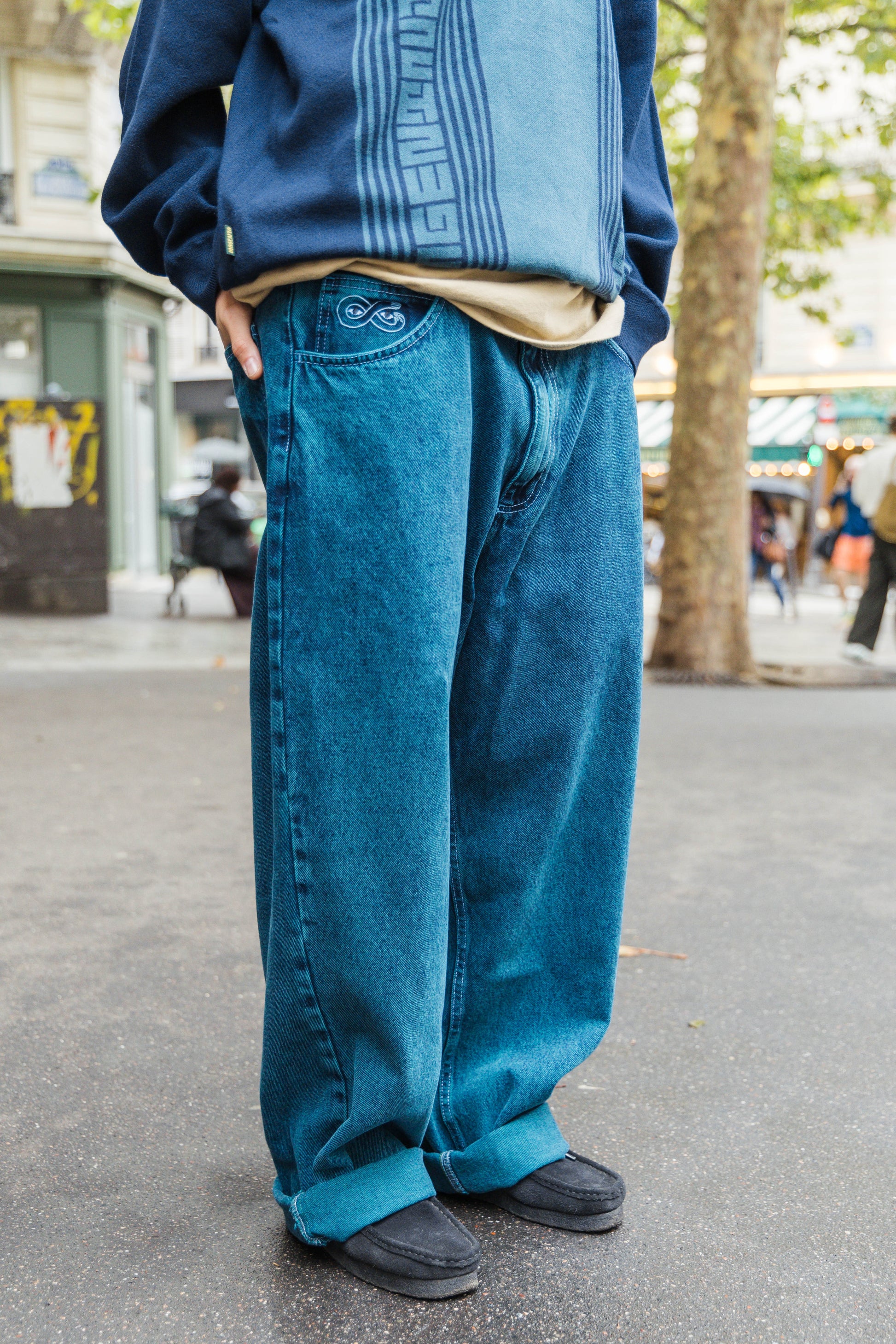 MAGENTA // OG DENIM PANTS // TEAL