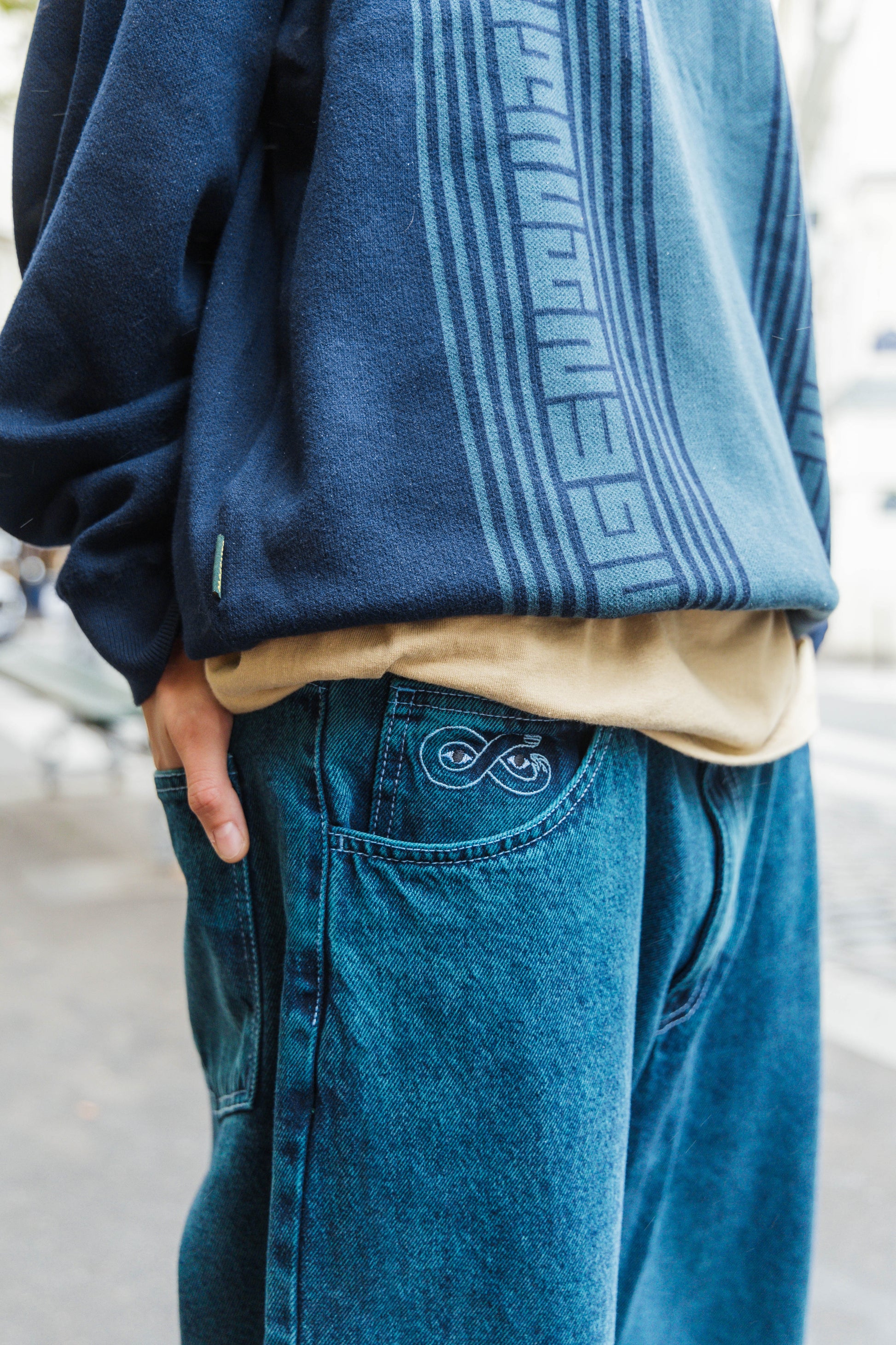 MAGENTA // OG DENIM PANTS // TEAL