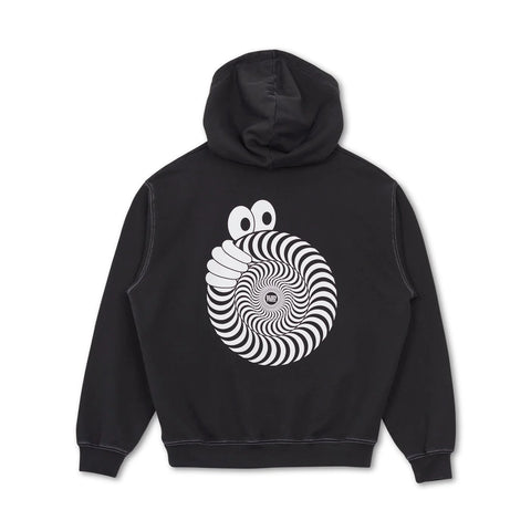 LRAB X SPITFIRE // SWIRL HOODIE // WASHED BLACK