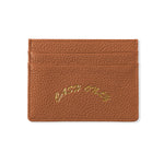 CASH ONLY // LEATHER CARDHOLDER // TAN