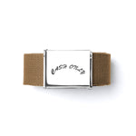 CASH ONLY // LOGO WEB BELT // BROWN