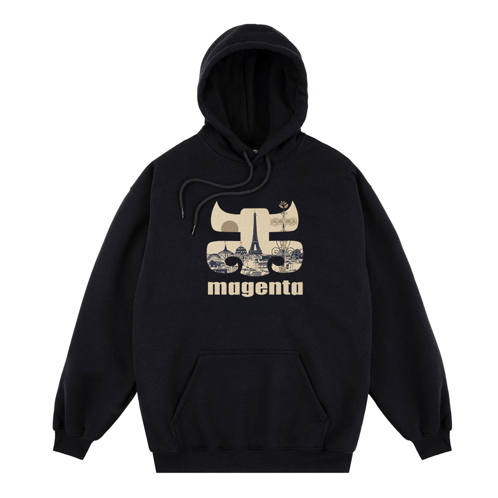 MAGENTA X I PATH HOODIE BLACK