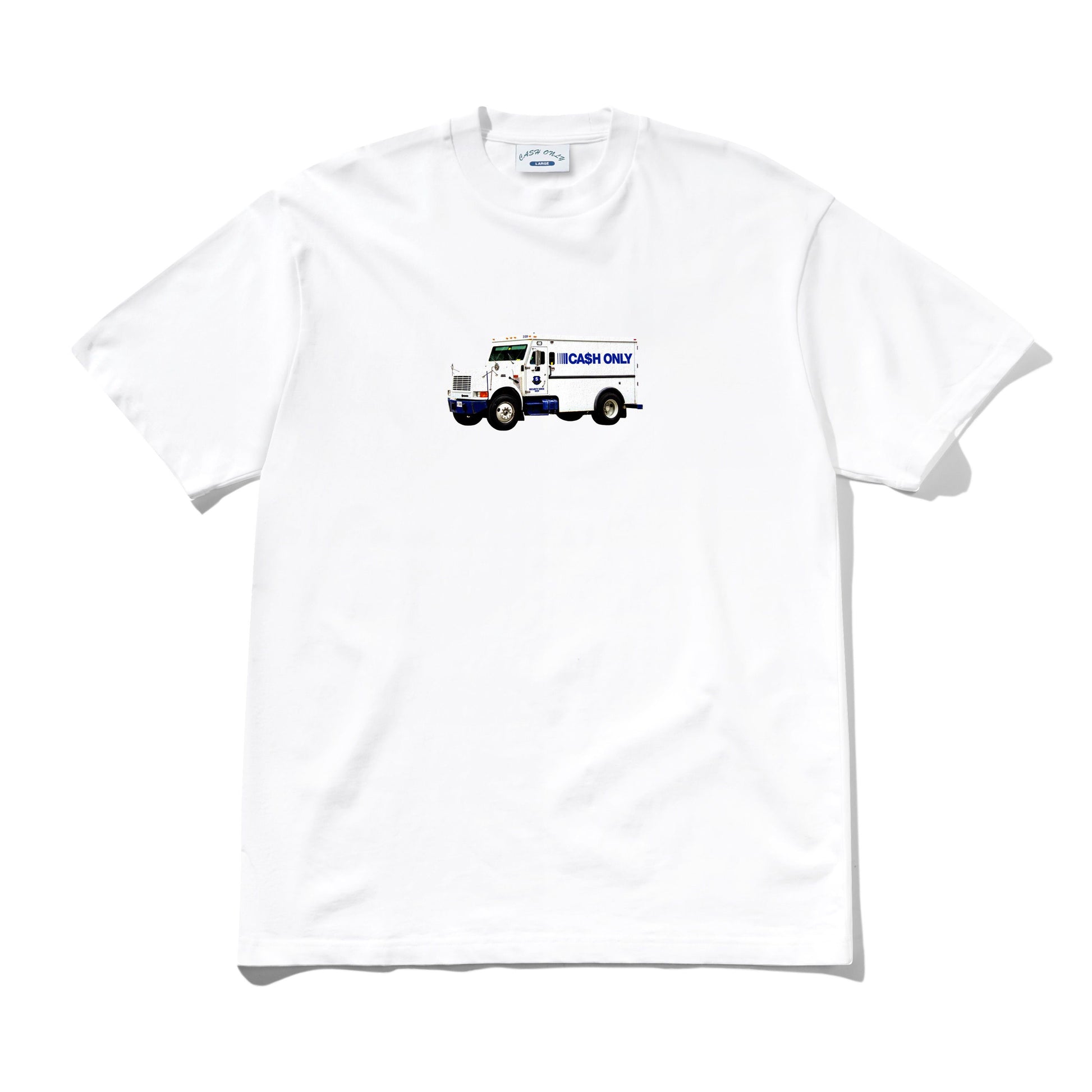 CASH ONLY // T-SHIRT // MONEY TRUCK TEE // WHITE