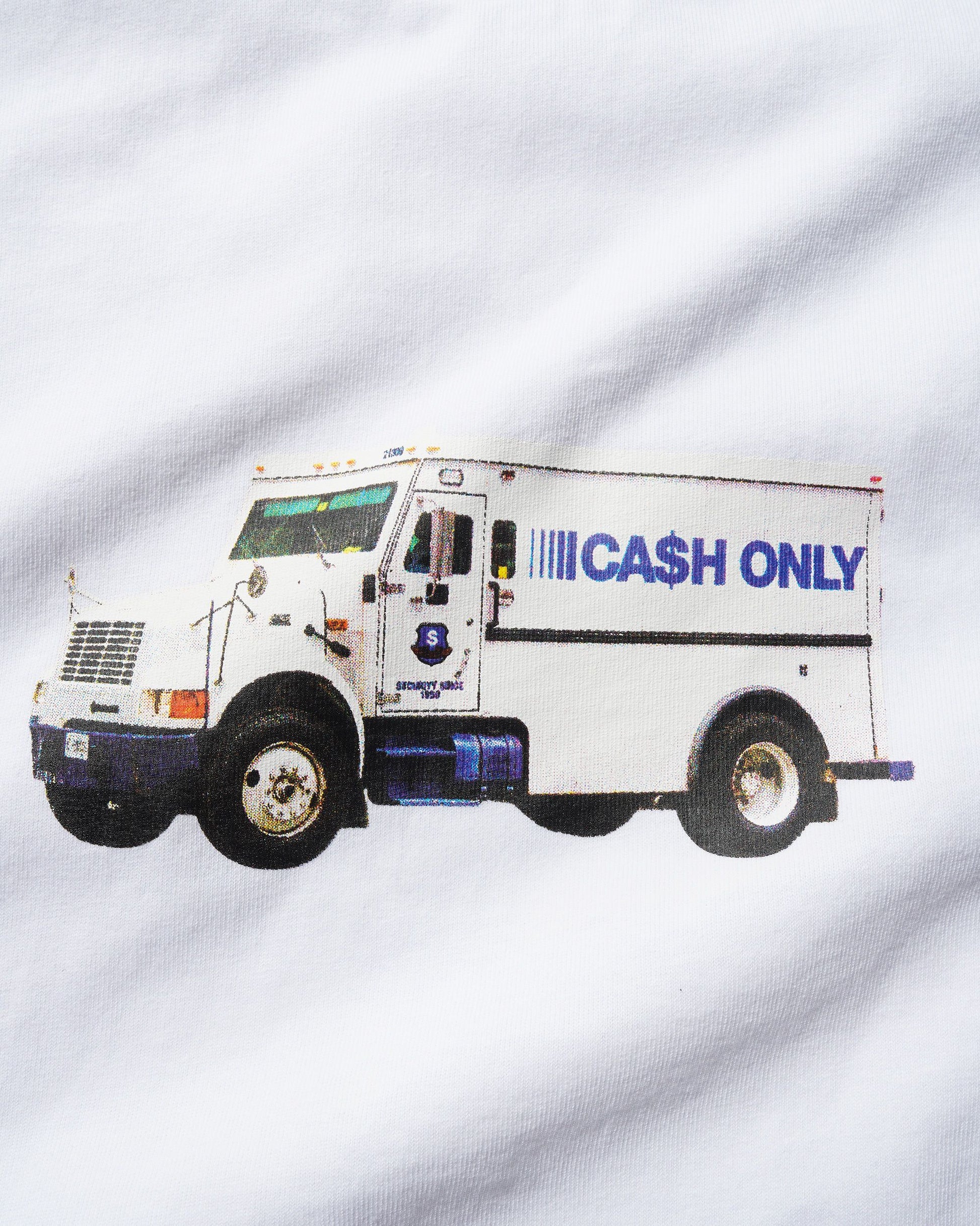 CASH ONLY // T-SHIRT // MONEY TRUCK TEE // WHITE