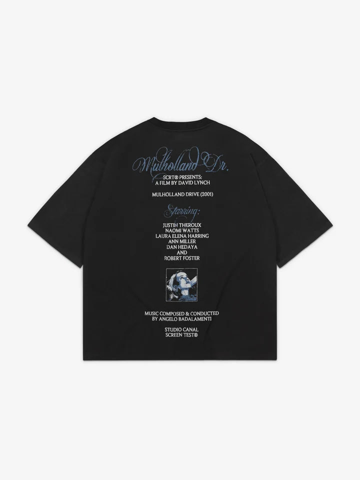 SCRT - MULHOLAND DRIVE T-SHIRT BLACK