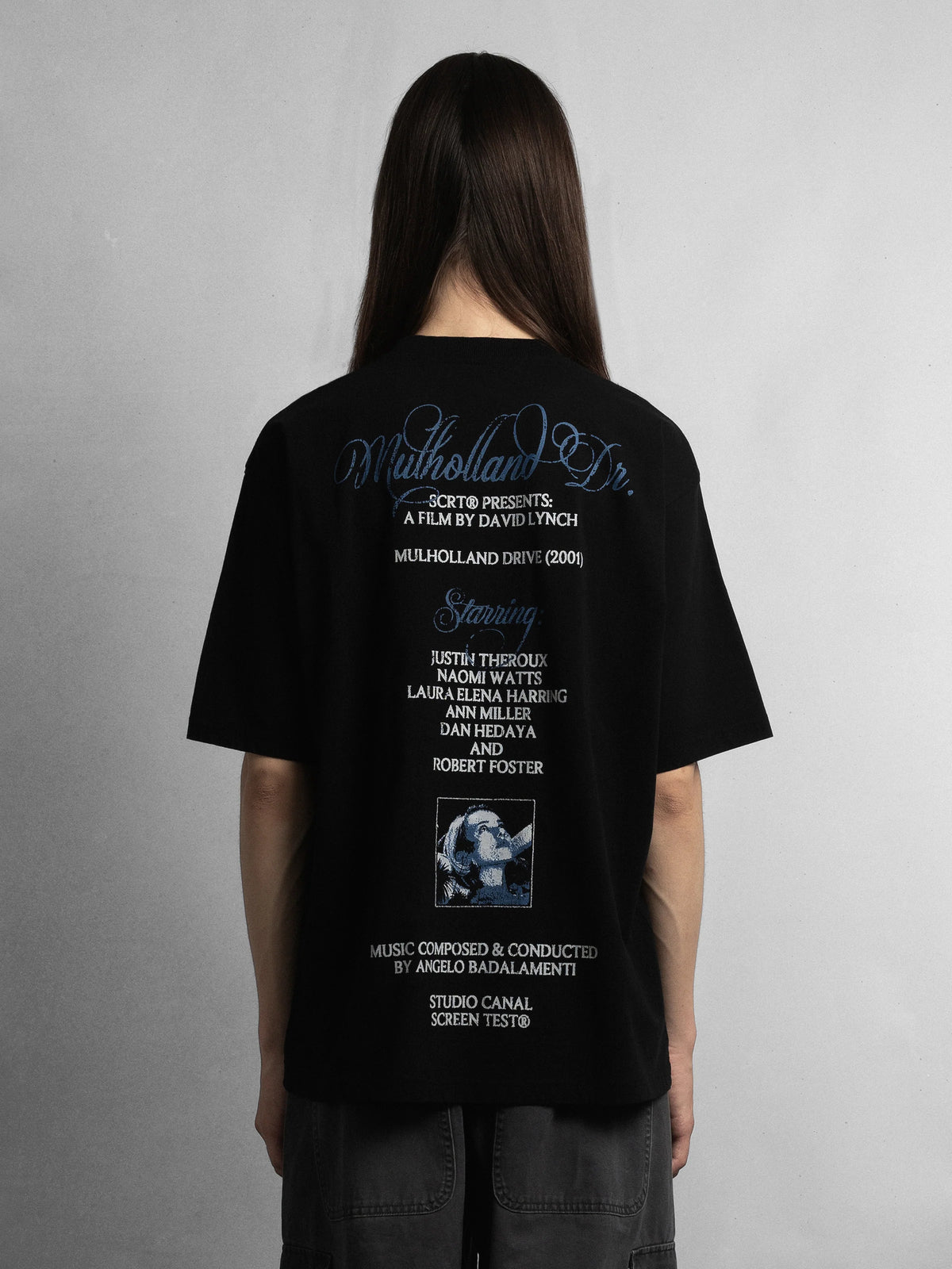 SCRT - MULHOLAND DRIVE T-SHIRT BLACK