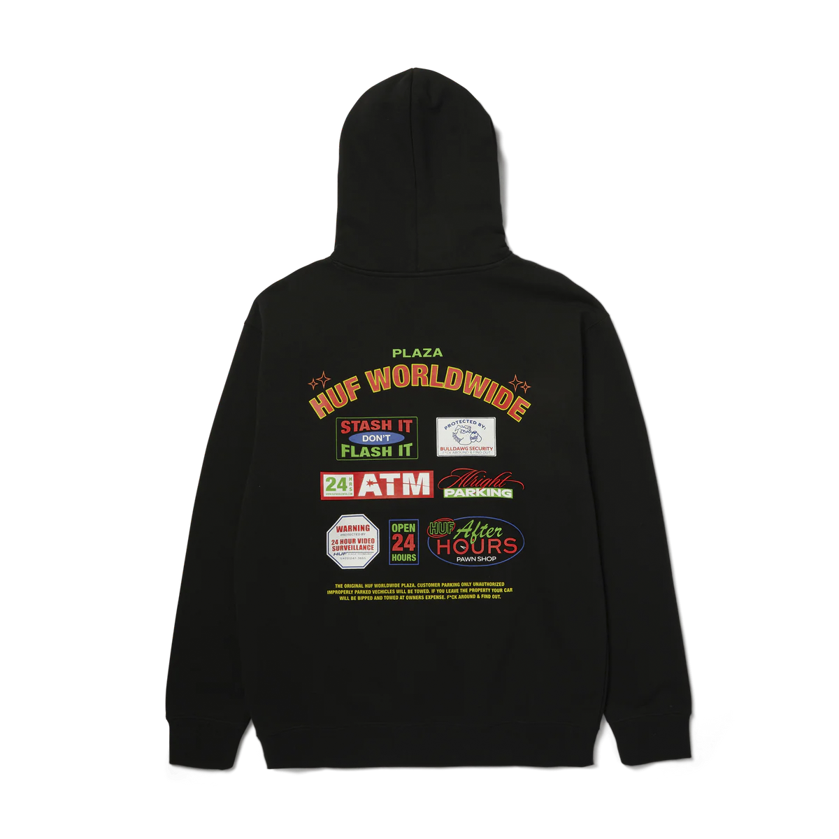 HUF // PROMO PULLOVER HOODIE // BLACK