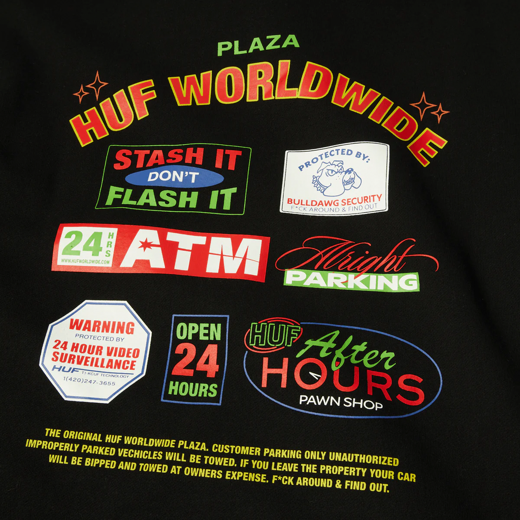 HUF // PROMO PULLOVER HOODIE // BLACK