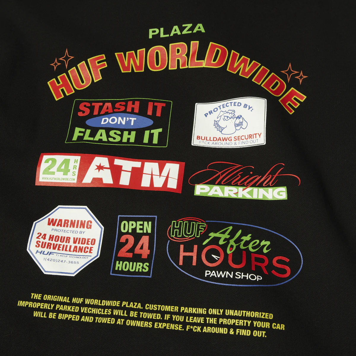 HUF // PROMO PULLOVER HOODIE // BLACK