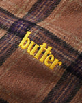 BUTTERGOODS // PLAID FLANNEL INSULATED OVERSHIRT // BROWN