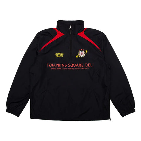 QUARTERSNACKS // DELI SQUAD TRACK JACKET // BLACK