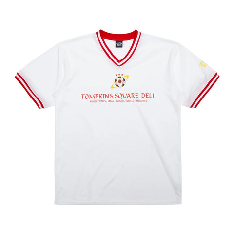 QUARTERSNACKS // DELI SQUAD JERSEY // WHITE