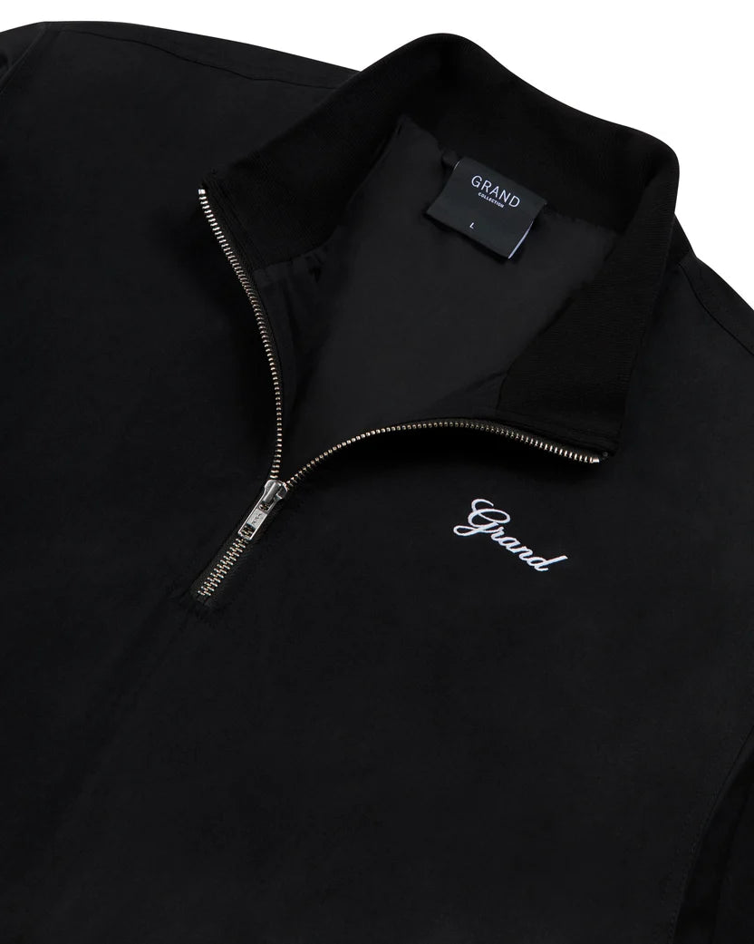QUARTER ZIP JACKET BLACK
