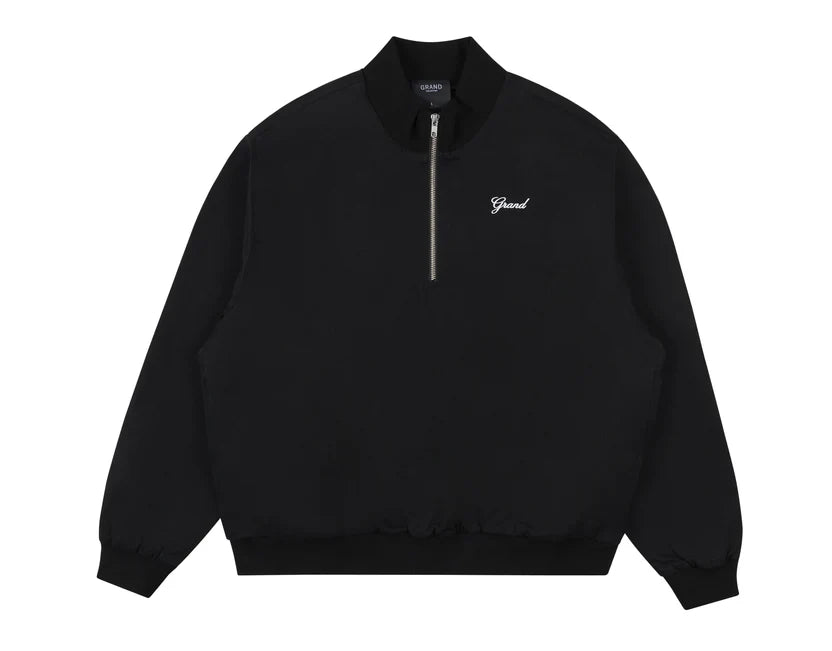 QUARTER ZIP JACKET BLACK